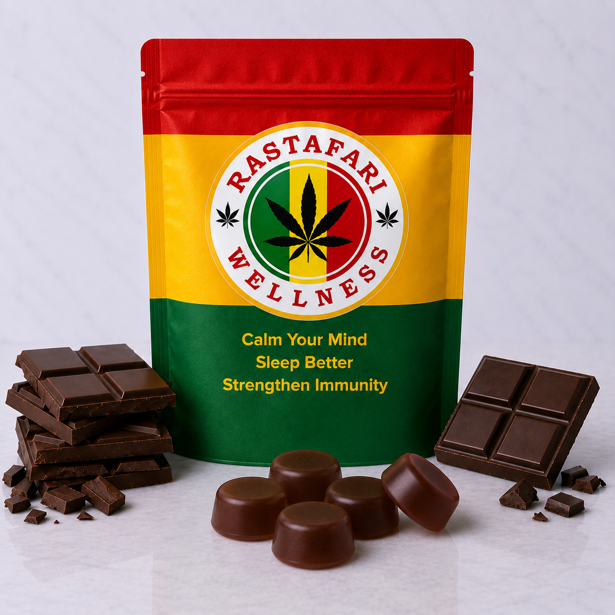 Chocolate Relax & Reset Gummies 5%– Pack of 30 Gummies