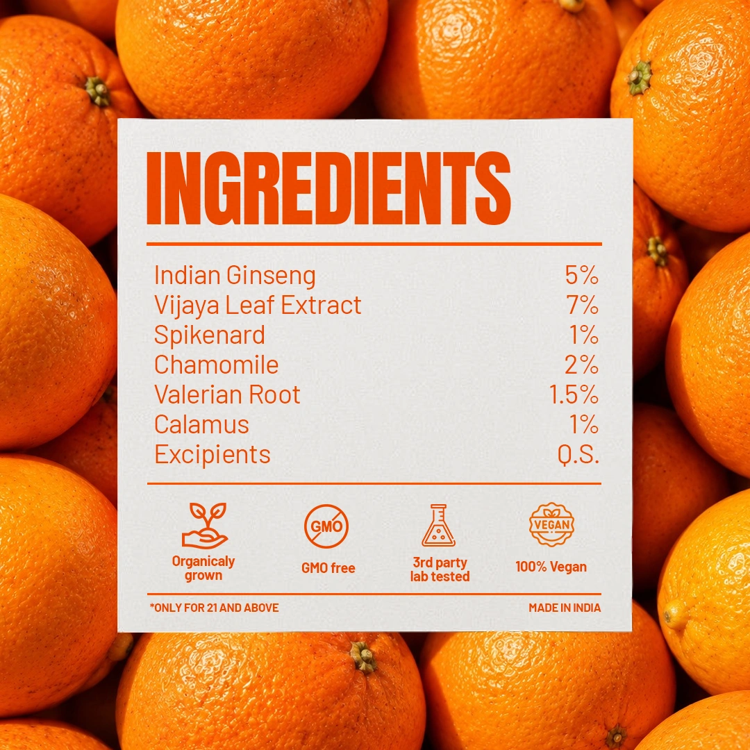 Orange Relax & Reset Gummies 7% β Pack of 30 Gummies - Image 2