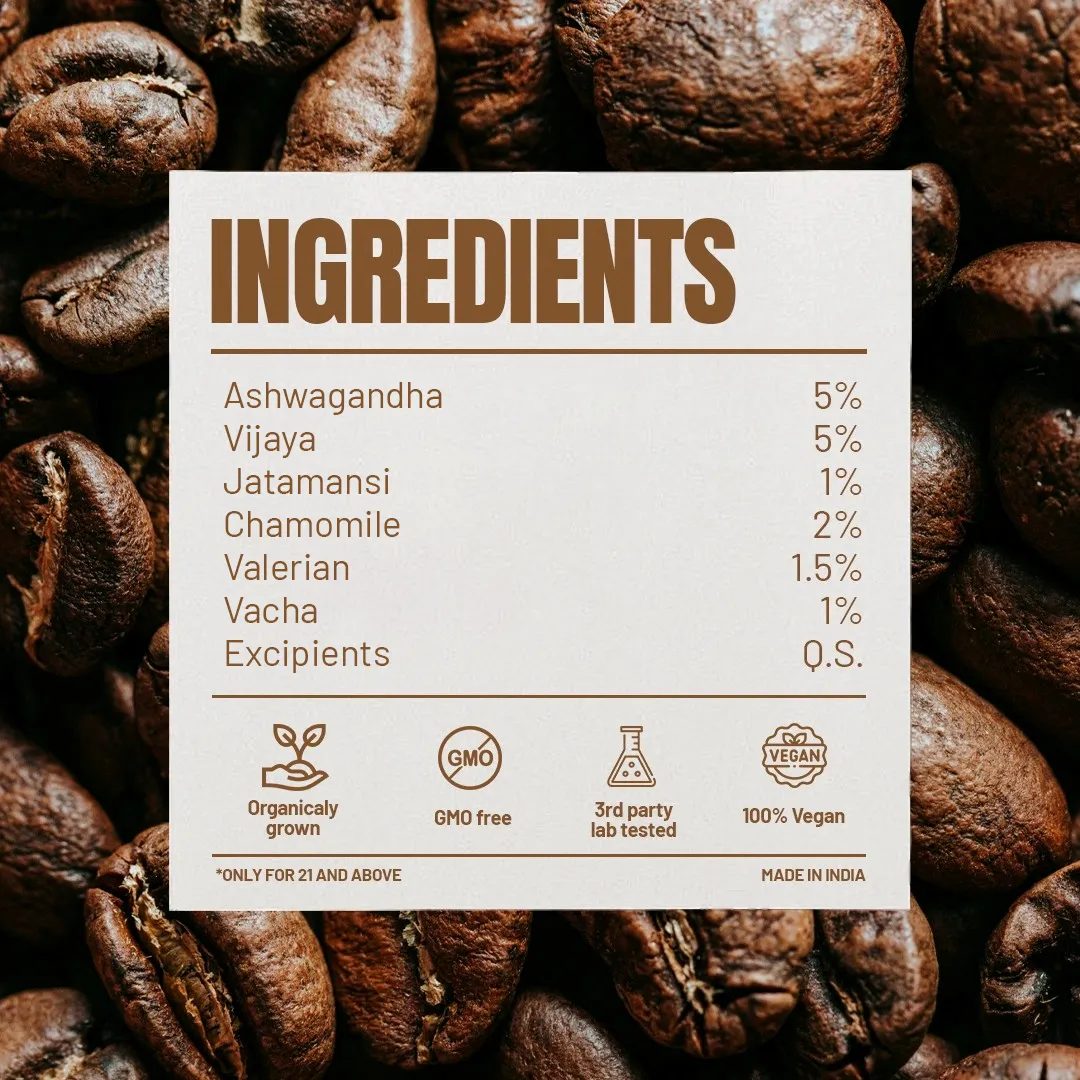 Cappuccino Relax & Reset Gummies 5% – Pack of 10 Gummies - Image 2